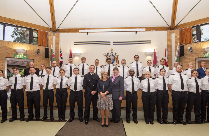 Caroline Henry and Police Officers