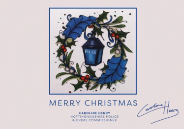 Caroline Henry COPS Charity Christmas Card